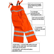 Reflective Overalls, Closed with Plastic Buckles, Factory in Ningbo, China